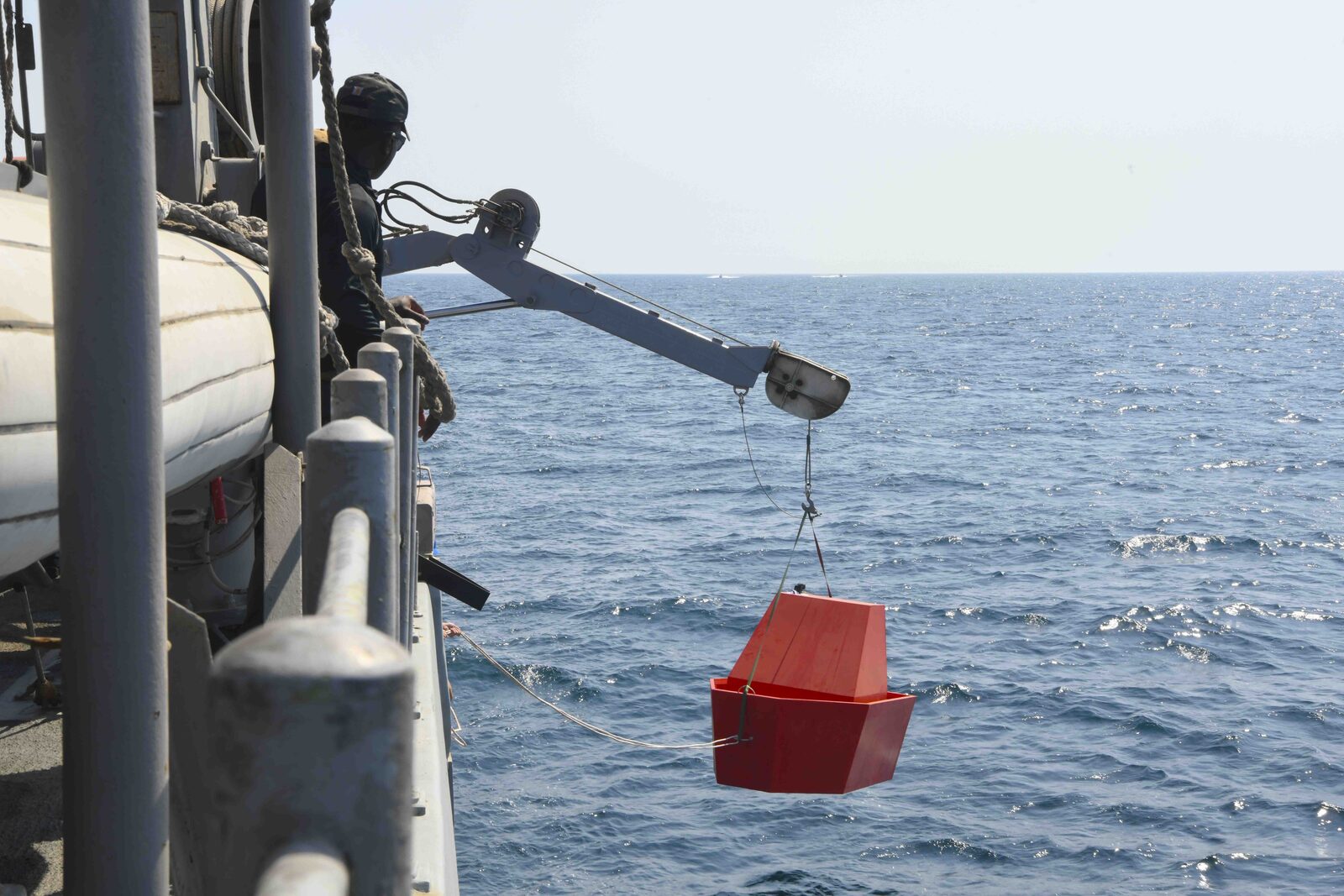 Unmanned surface vessels operating with the US Fifth Fleet in the Arabian Gulf.