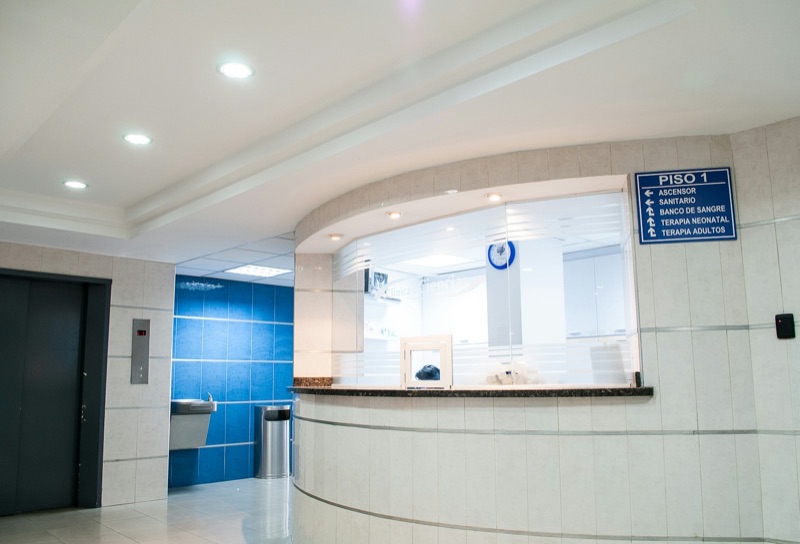 A hospital building exterior