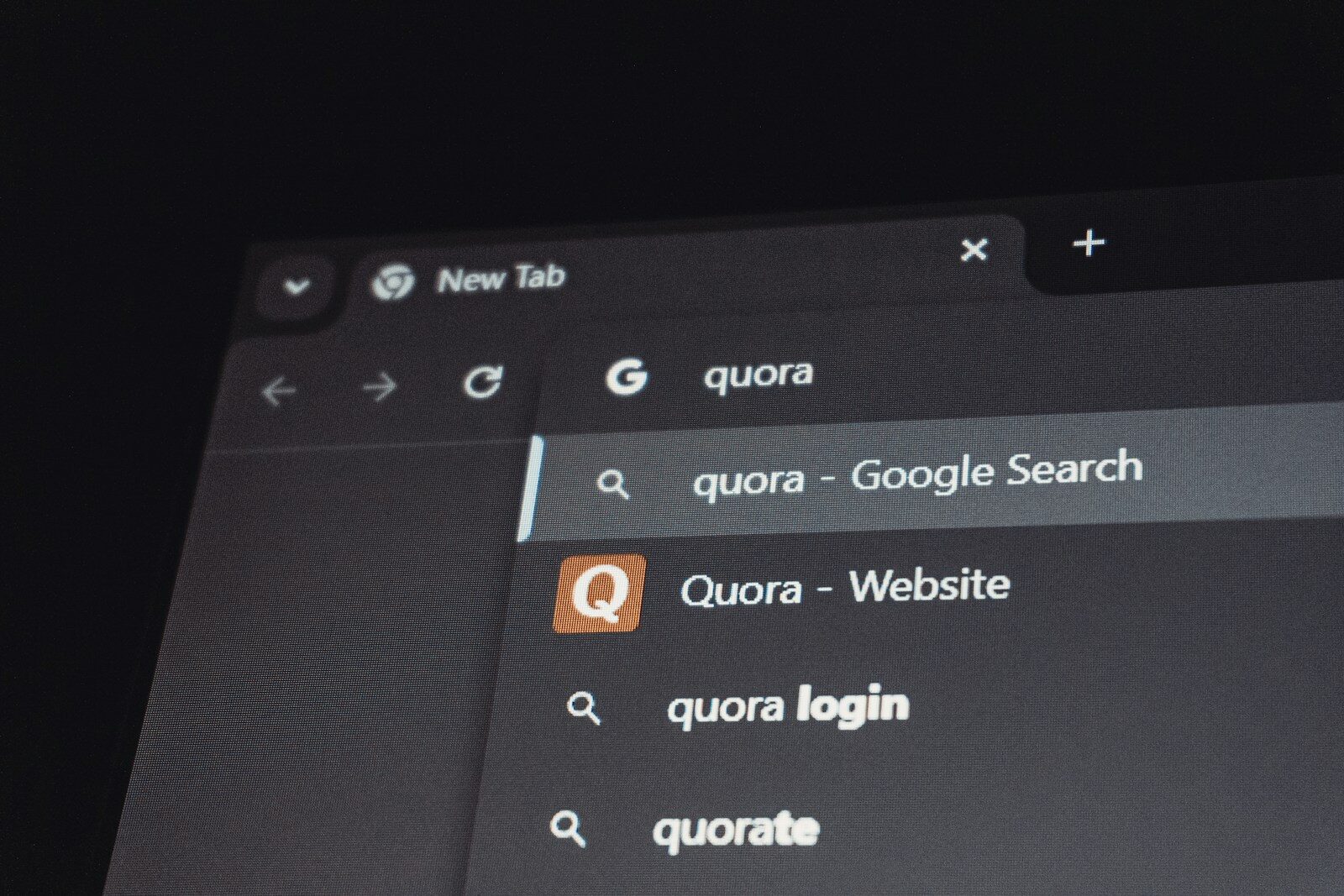 A page of Google search results displayed on screen